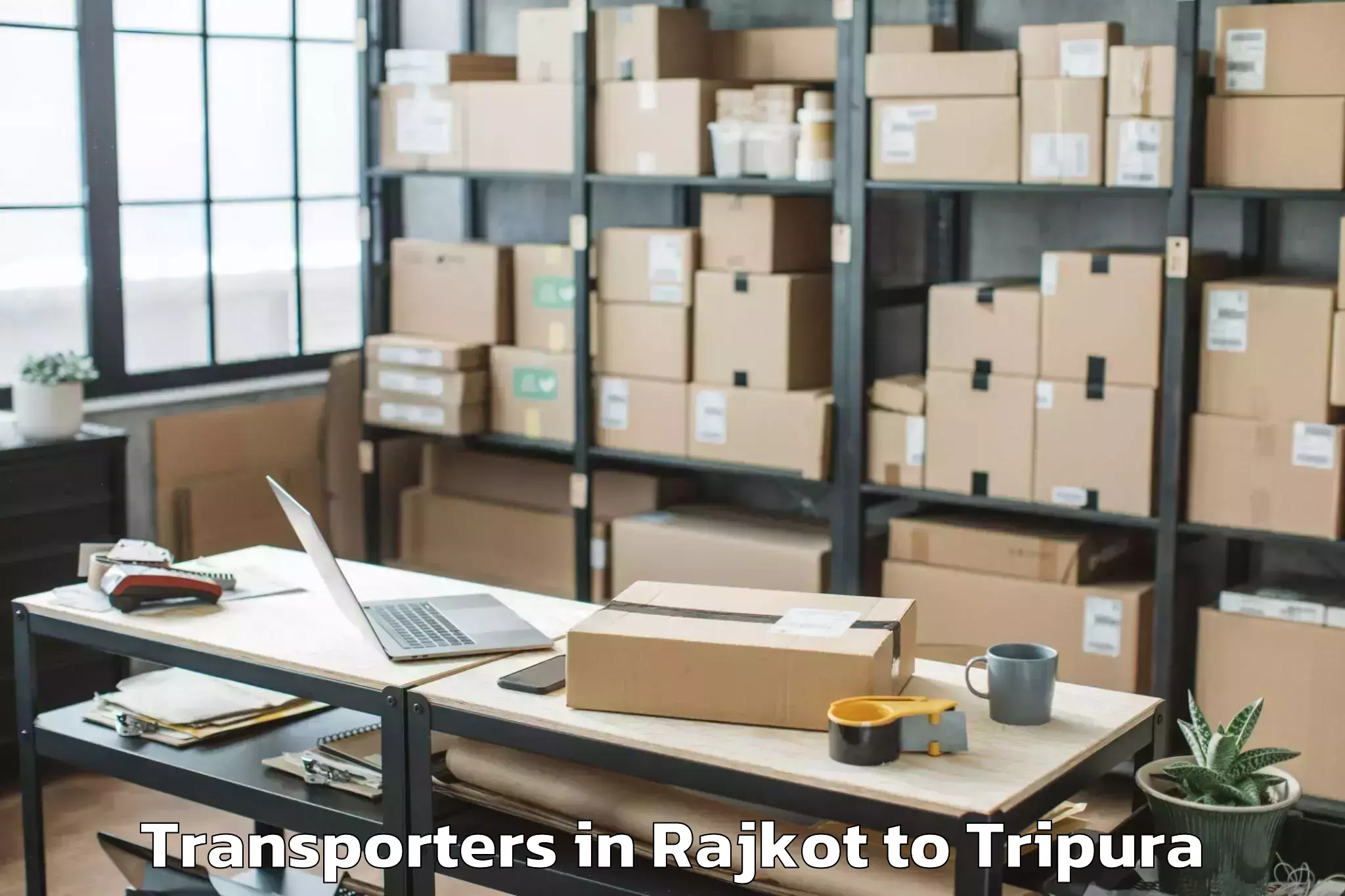 Easy Rajkot to Ompi Transporters Booking